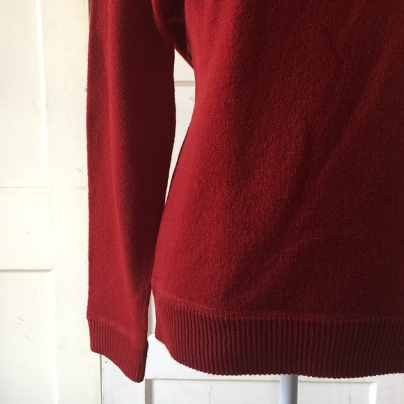 Lucky Brand Red Long Sleeve Lambswool Sweater - Picture 3 of 5